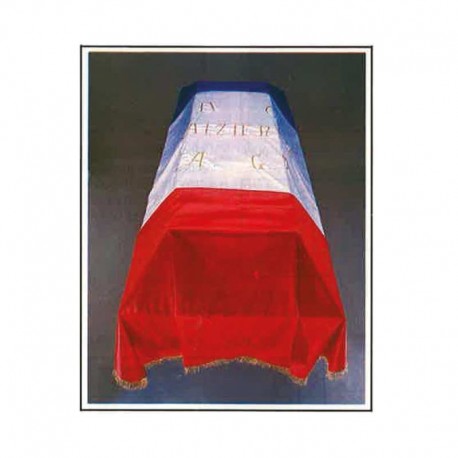 Drap mortuaire tricolore