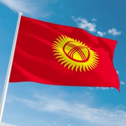 Pavillon Kirghizistan tous les drapeaux pays Unic