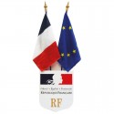 Kit de pavoisement des écoles : écusson N°3, drapeau France et Europe