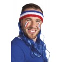 Bandeau France avec cheveux bleus