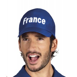 Casquette bleue avec écriture France