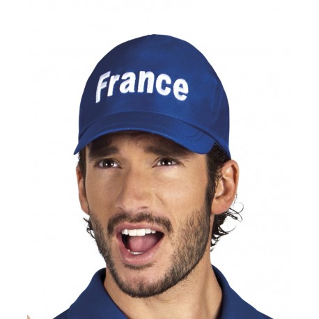 Casquette bleue avec écriture France