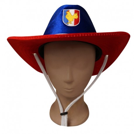 Chapeau Cow-Boy France bleu, blanc, rouge