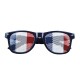 Lunettes supporter bleu, blanc, rouge