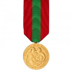 Médaille de la famille française Drapeaux Unic