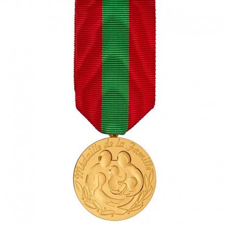 Médaille de la famille française Drapeaux Unic