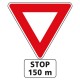 Stop dans 150m