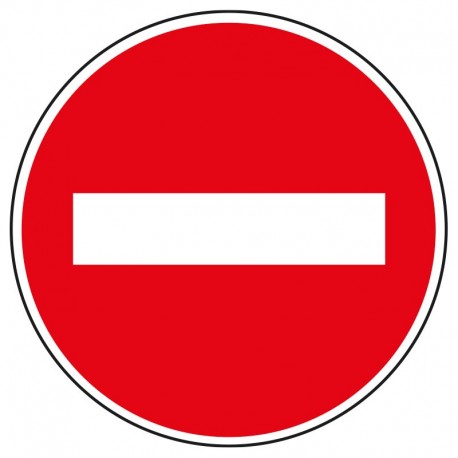 Panneau sens interdit