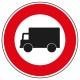 Interdit aux véhicules transportant des marchandises