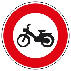 Interdit aux cyclomoteurs