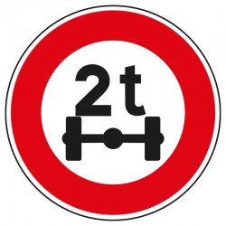 Autocollants Interdiction Hauteur Maxi 2,7 M – Lot De 6, Diamètre 50 Mm – Certifiés StVO, Résistants Aux Intempéries