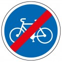 Fin d'une piste cyclable