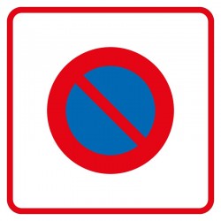 Début d'une zone à stationnement interdit