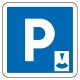 Parking gratuit à durée limitée, contrôlé par disque