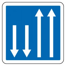 Créneau de dépassement dans les 2 sens de circulation