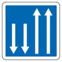 Créneau de dépassement dans les 2 sens de circulation