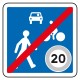 Sortie d'une zone de rencontre limitée à 20 km/h