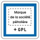 Station service + GPL (avec logo de la société pétrolière)