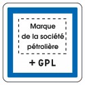 Station service + GPL (avec logo de la société pétrolière)