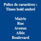 Plaques de rue