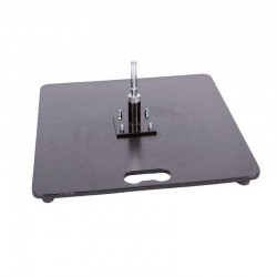 Support métal noir 10 kg + embase rotative 360°
