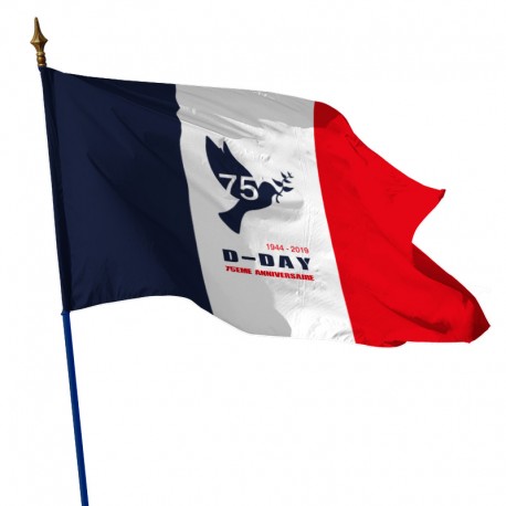 Drapeaux du 75eme Anniversaire D-DAY - modèle 1