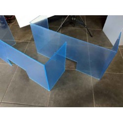 Protection plexiglas pour comptoir