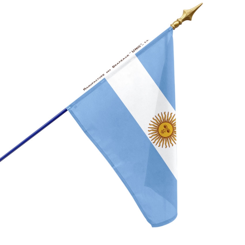 Agitant Le Drapeau Argentin, Le Drapeau De L'argentine