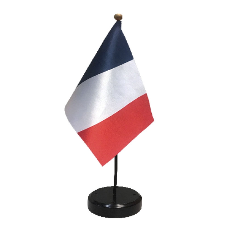 Petit drapeau France bois 4x3/6,5cm - par 144 - RETIF