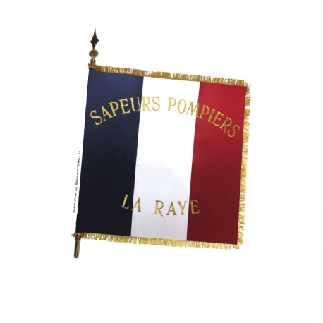 Drapeau brodé 90 x 90 cm anciens combattants