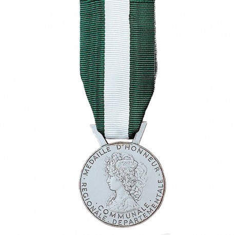 Médaille du travail 20 ans argent régionale départementale et communale