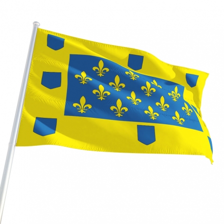 Pavillon Vivarais dans drapeaux des provinces françaises Unic