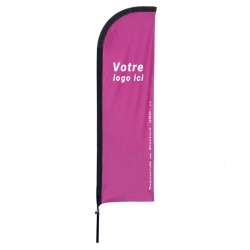 Oriflamme publicitaire - Beach Unic - Voile + mât