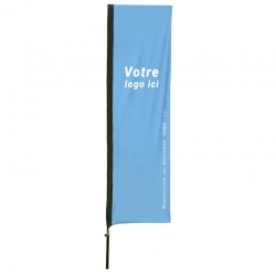 Oriflamme publicitaire - Top flam - Voile + mât