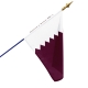 Drapeau Qatar dans drapeau du monde Unic