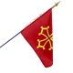 Drapeau Languedoc Unic drapeau region province