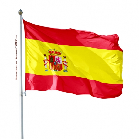 Pavillon Espagne drapeau du monde Unic