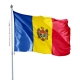 Pavillon Moldavie dans drapeau des Pays Unic