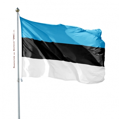 Pavillon Estonie drapeau du monde Unic