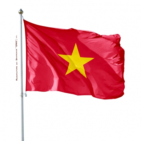 Pavillon Vietnam drapeaux des pays d'Asie