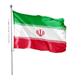 Pavillon Iran impression drapeau Unic