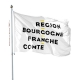 Pavillon Bourgogne Franche Comté région drapeaux Unic