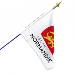 Drapeau Normandie 200 x 300 cm - véritable drapeau Normand en tissu :  Promociel