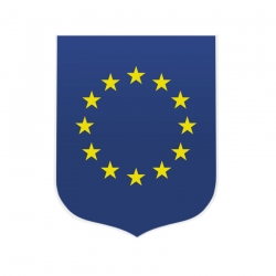 Ecusson porte drapeaux Europe