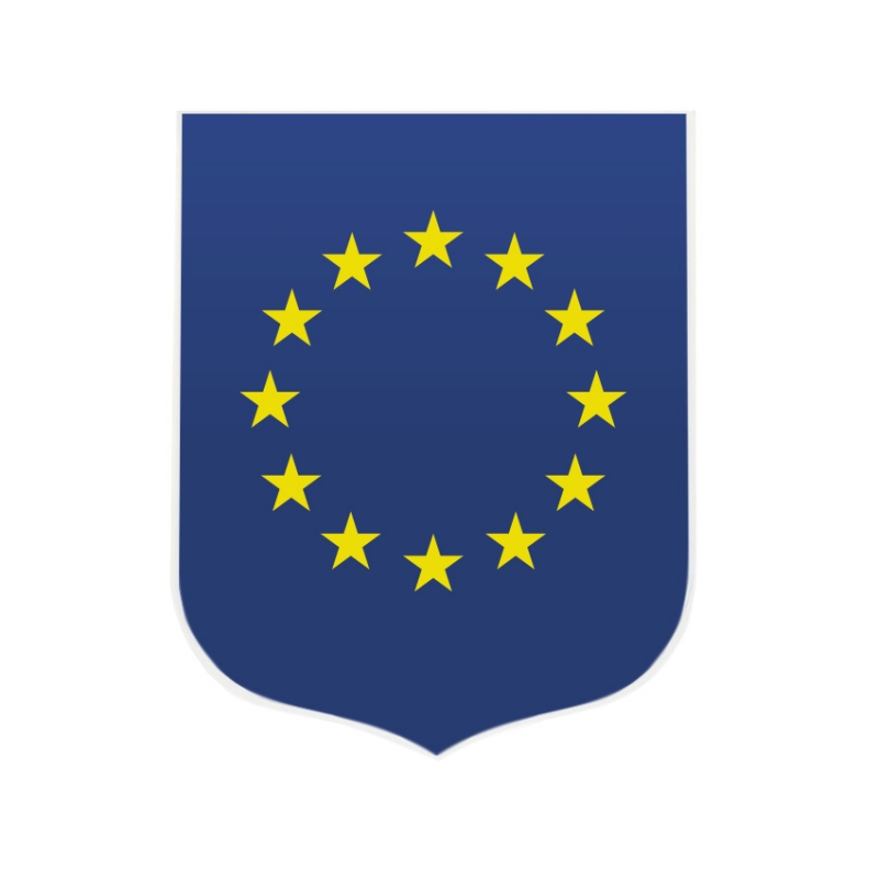 Ecusson RF + drapeaux EU + drapeaux français - Collectivités & Mairie