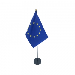 Drapeau de table Europe en tissu