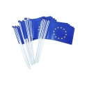 Drapeau Europe plastique 10x15cm