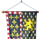 Oriflamme Bourgogne Franche Comté province française Drapeaux Unic