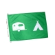 Drapeau camping caravaning pavillon vert Unic