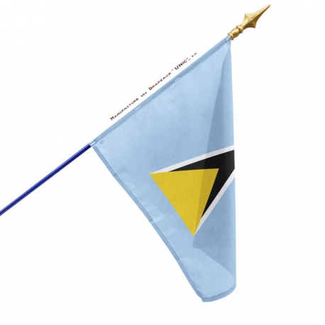 Drapeau Sainte Lucie dans drapeaux des pays